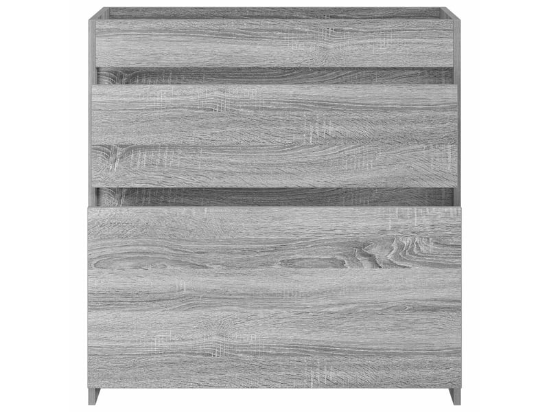  Meuble sous lavabo de salle de bain, commode sonoma gris shl8584  - Conforama D