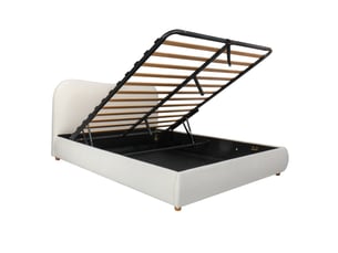 Lit coffre 180x200 cm CHICFURN   coloris blanc