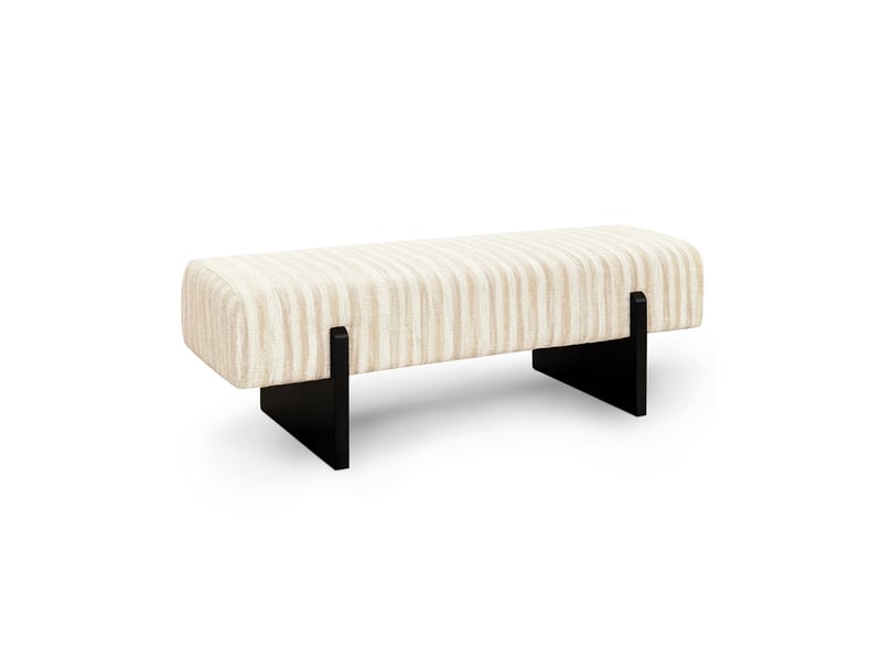  Banc en tissu tramé à motif beige vog 1VOGTTMBG - Conforama A