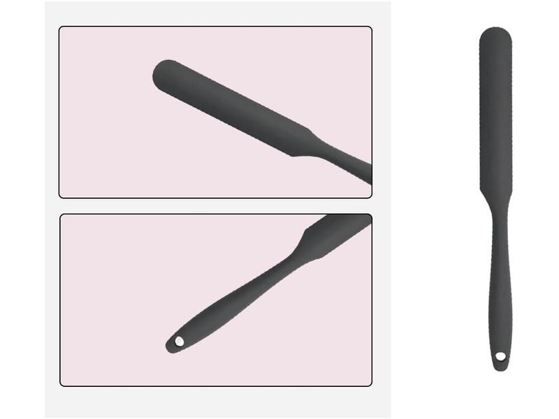  Petit grattoir long en silicone, petit grattoir à farine, spatule à confiture intégrée, grattoir à beurre, ustensiles de cuisson de gâteaux QWE000616 - Conforama D