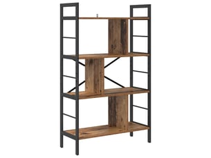 Étagère 7 niveaux, étagère de rangement 75 x 30 x 123,5 cm bois d'ingénierie shl2139