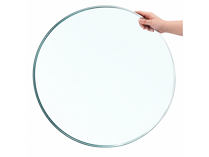  Plateau de table rond en verre trempé, ø46 cm, épaisseur 6 mm, sans montage  - Conforama A
