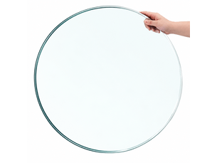 Plateau de table rond en verre trempé, ø46 cm, épaisseur 6 mm, sans montage