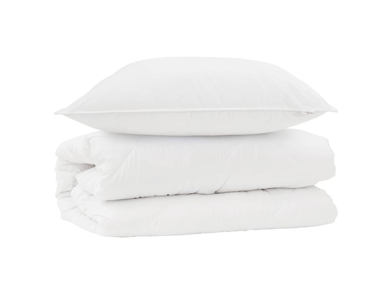 Ensemble de duvet avec oreiller 2 pièces - couette blanc microfibre - Conforama A