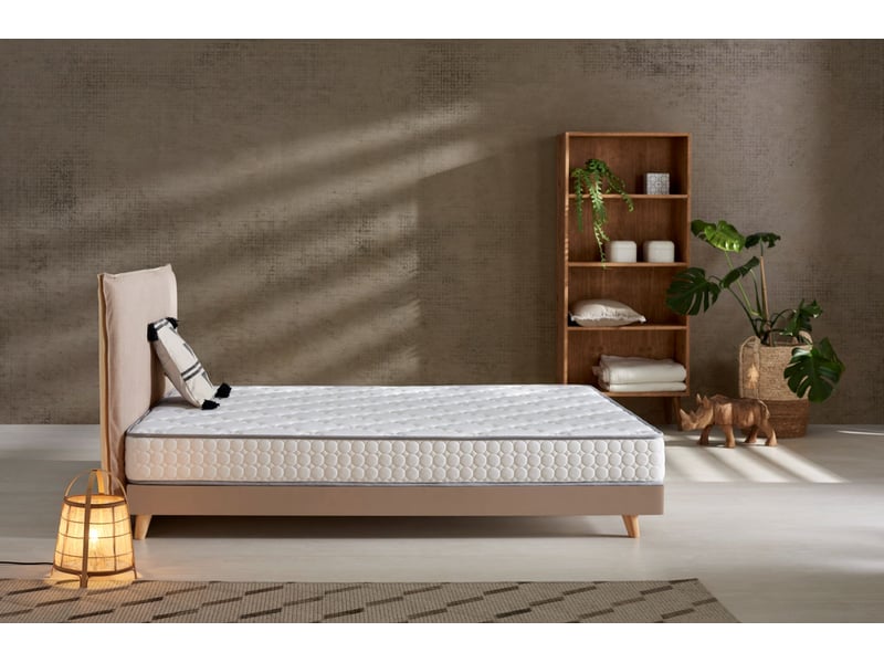  Matelas mousse hr et mémoire de forme luxury nature confort - mi-ferme, fibres naturelles, accueil mémoire de forme 8435720069778 - Conforama D