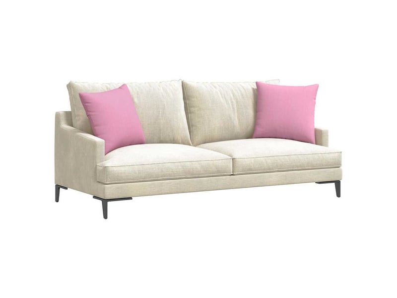  Lot de 2 coussins de canapé, coussins décoratifs tissu rose 45 x 45 cm cf58931  - Conforama C