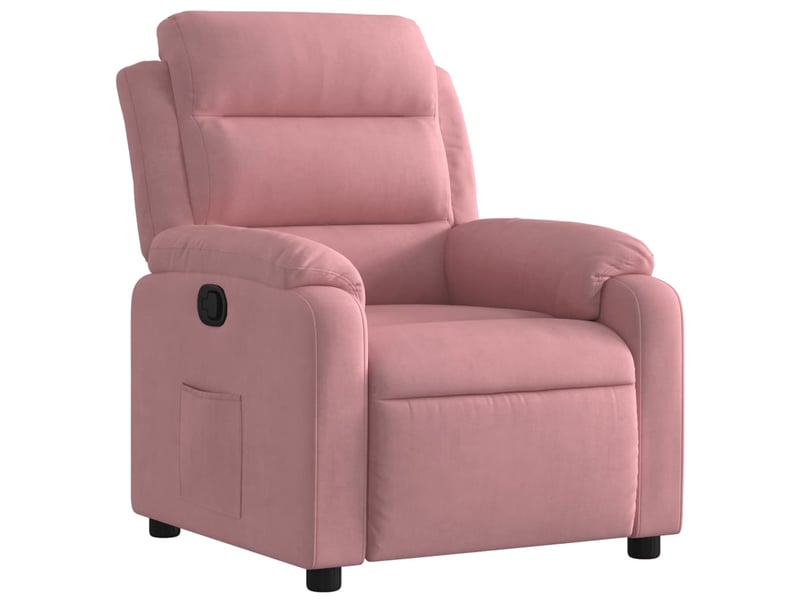  Vidaxl fauteuil inclinable rose velours  - Conforama A