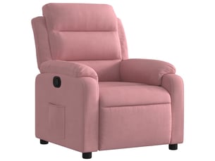 Fauteuil convertible VIDAXL Velours rose