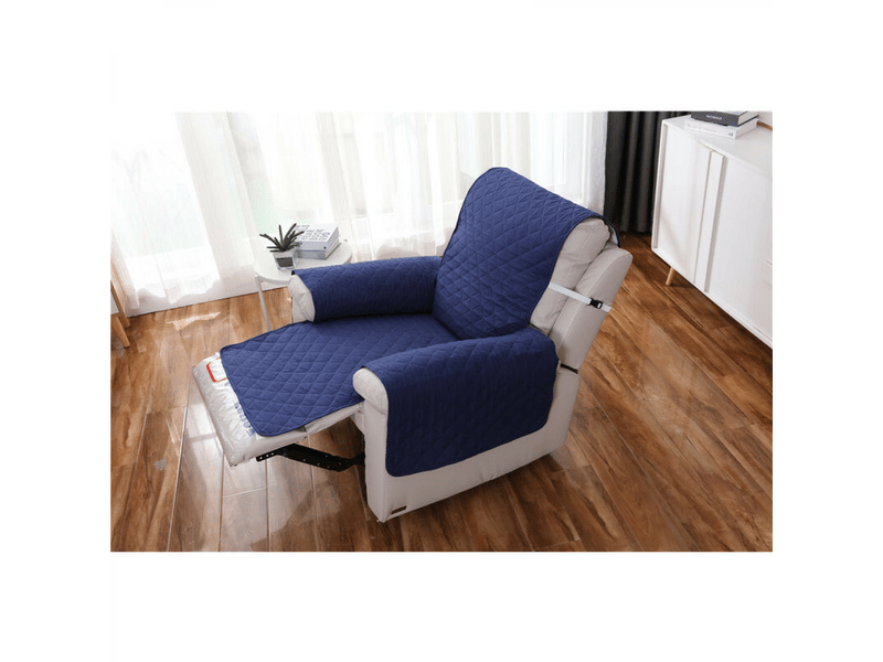  Housse fauteuil relax 1 place, housse de canapé protecteur inclinable imperméable pour chambre bleu marine 55 x 200 cm  - Conforama D