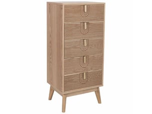 Commode en bois marron 45 x 36 x 100 cm (h)