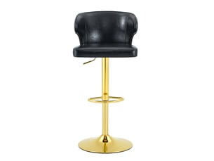tabouret de bar assise réglable en hauteur  PANGIVO W3658P438272 - noir