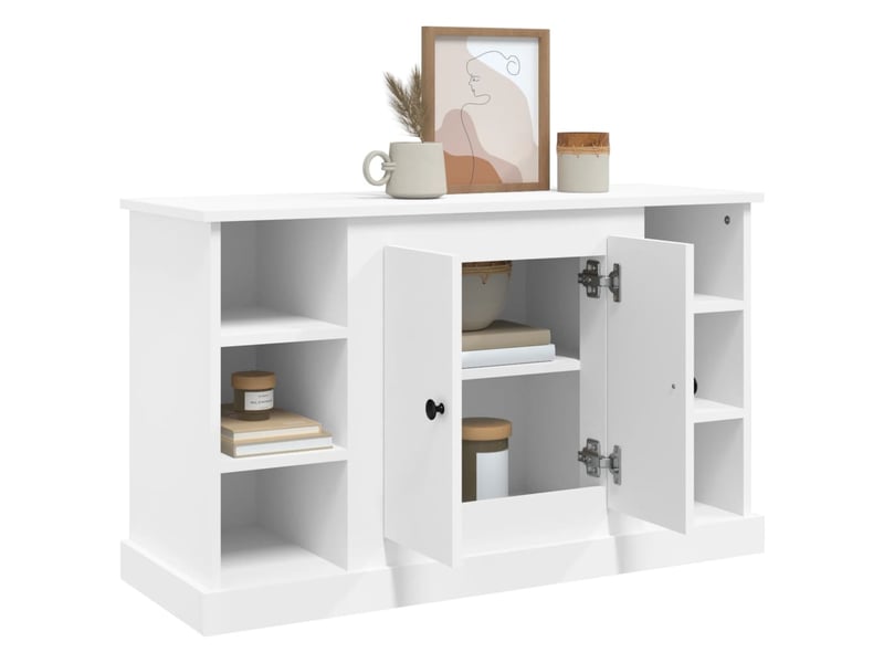  Buffet - bahut - meuble de rangement blanc 100x35,5x60 cm bois d'ingénierie  - Conforama E