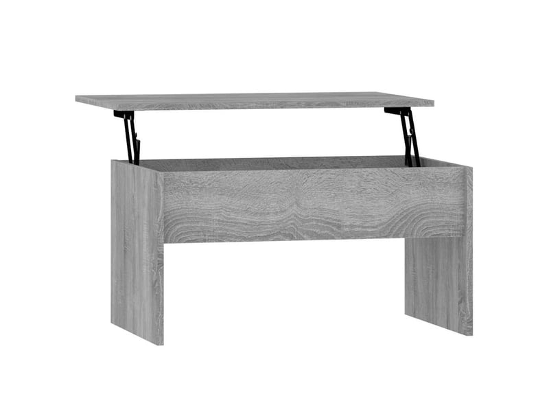  Table basse rectangulaire | table de salon sonoma gris 80x50,5x41,5 cm bois d'ingénierie  - Conforama A