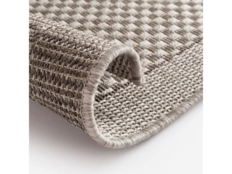  Tapis d'extérieur en polypropylène effet sisal gris grace  - Conforama D