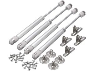Paquet de 4 ressorts à gaz hydrauliques 100n (10 kg), mécanisme de levage à fermeture douce pour portes supérieures de meubles