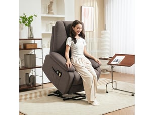Fauteuil relax électrique PANGIVO Polyester marron