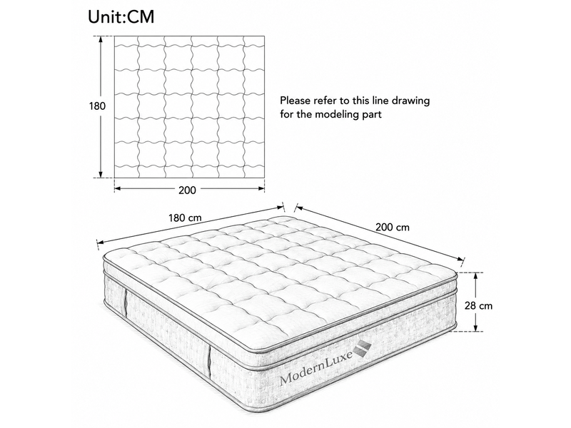  Matelas 7 zones ressorts ensachés 180x200 cm h3 25 cm hauteur hybride mousse froide respirant oeko-tex  - Conforama C