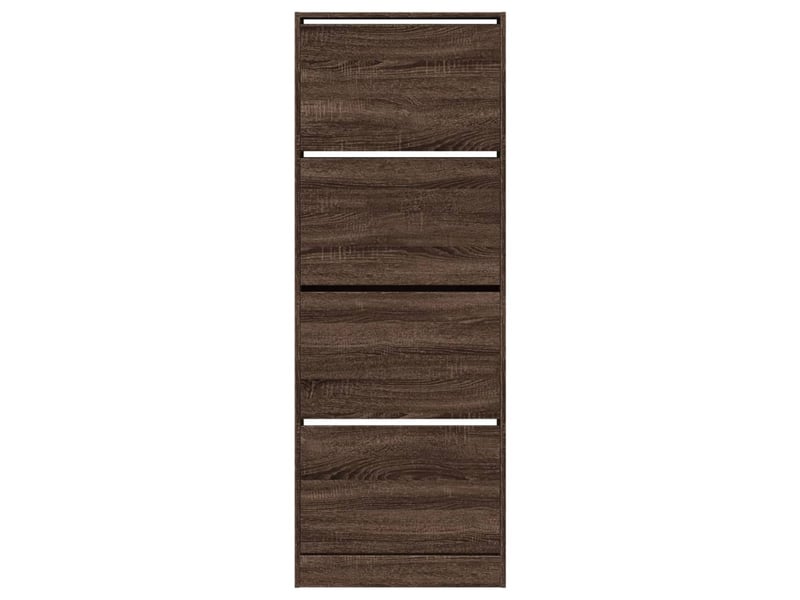  Meuble à chaussure | armoire à chaussures chêne marron 60x21x163,5cm bois ingénierie  - Conforama E