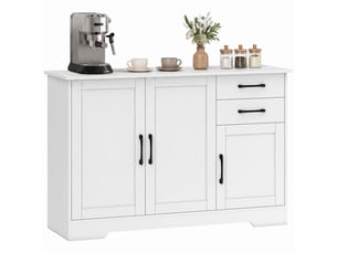 Buffet   2 tiroir(s) PANGIVO  - 120 cm coloris blanc 