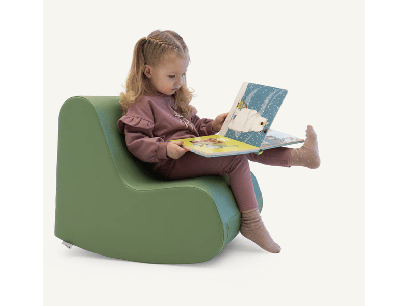  Chaise à bascule couleur vert FT_ROCK_S_23B - Conforama B