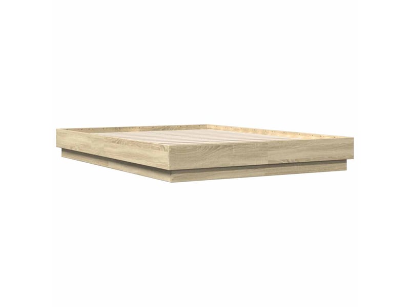  Lit double- lit adulte -  cadre de lit sans matelas chêne sonoma 160x200 cm  - Conforama B