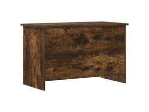 Coffre de rangement avec stockage chêne fumé 80x40x50 cm