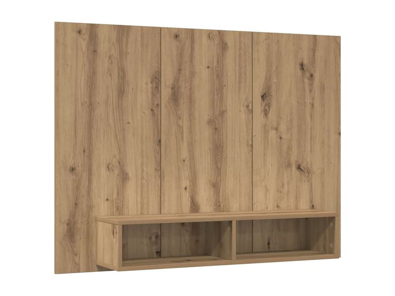 Ensemble meuble tv - banc tv - meuble de rangement 120 x 23,5 x 90 cm chêne artisanal  - Conforama A