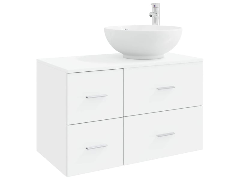  Ensemble de mobilier de salle de bain 2 pc blanc cf63983  - Conforama A