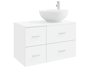 Ensemble de mobilier de salle de bain 2 pc blanc cf63983
