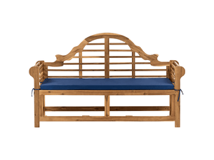 Banc avec coussin d'assise marlboro 180 cm acacia bleu