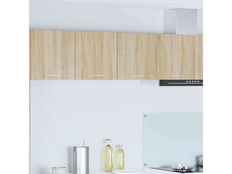 Meuble de rangement cuisine, armoire suspendue chêne sonoma 80x31x40cm - Conforama B