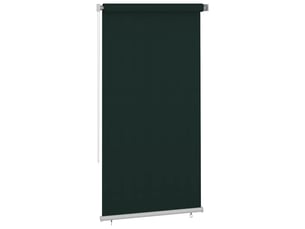 Store enrouleur, store roulant d'extérieur 125 (l) x 230 (h) cm vert foncé hdpe cf47318