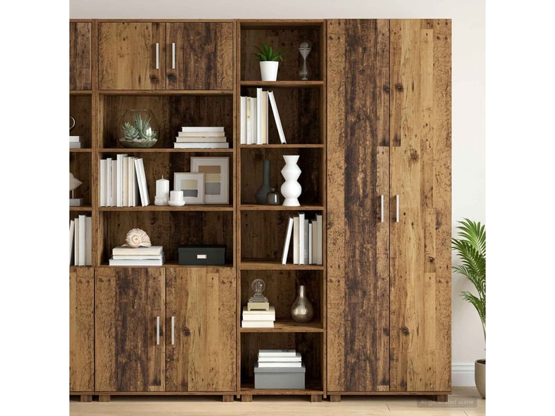  Buffet salon, buffet de rangement bois ancien 45x41x185 cm bois d'ingénierie  - Conforama B