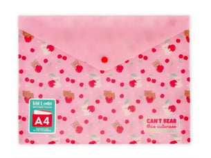 Fold and order - porte documents teddy bear
