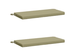 Lot de 2 coussins de banc, coussins d'assise soest 100 % polyester vert clair cf56858