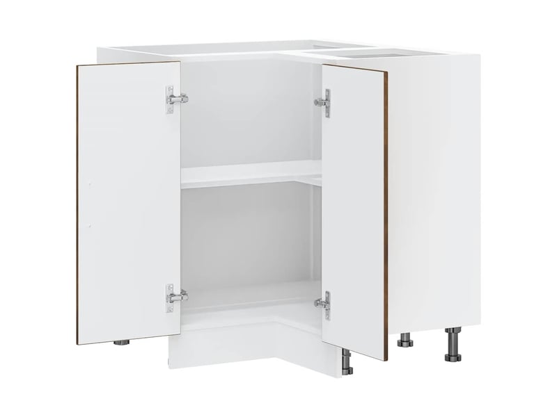  Armoire d'angle de cuisine lucca chêne fumé bois d'ingénierie  - Conforama E