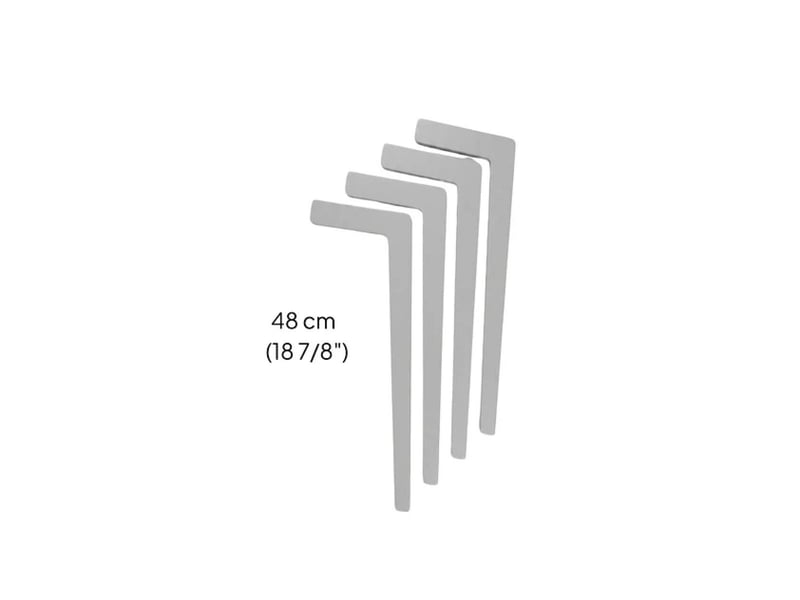  Pieds de table tulla, gris, longs LeGRL - Conforama A