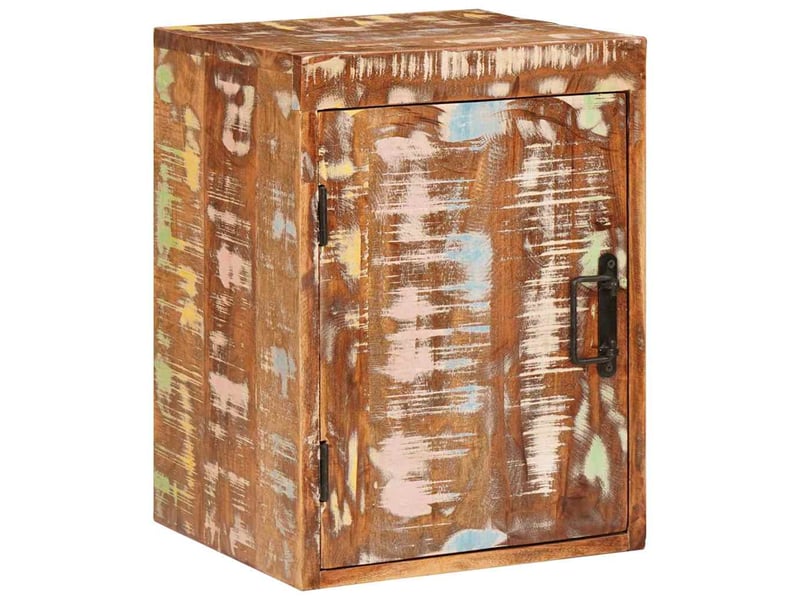  Table de chevet - cabinet de chevet - table de nuit marron bois massif de récupération  - Conforama C