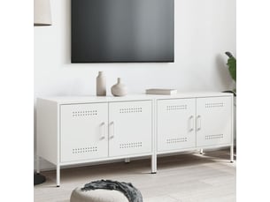 Meuble tv coloris blanc  <strong></strong>  <strong></strong>