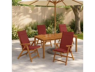 Lot de 6 coussins de chaise à dossier haut gemert cf59377