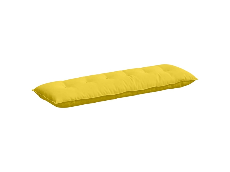 Coussin de dos, coussin de dossier jaune clair 160 x 19 x 50 cm tissu cf54775 - Conforama A