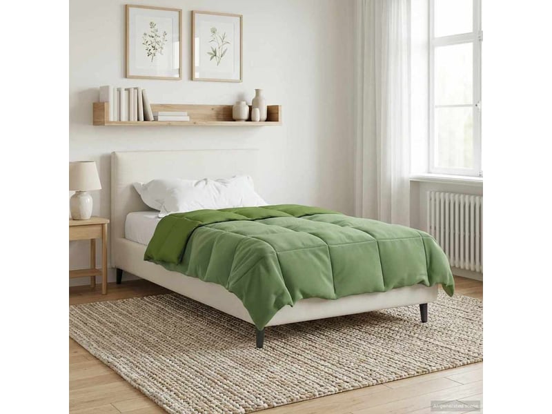  Duvet - couette complet toute l'année 140 x 220 cm 4 saisons vert  - Conforama B