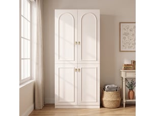 Armoire coulissante <strong></strong> <strong>OPULERANE TRADING LTD</strong> coloris blanc largeur 48 cm