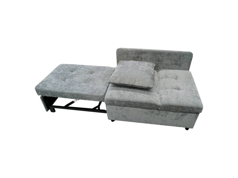  Canapé convertible, canapé-lit — en lin, avec méridienne, dossier réglable  - Conforama B