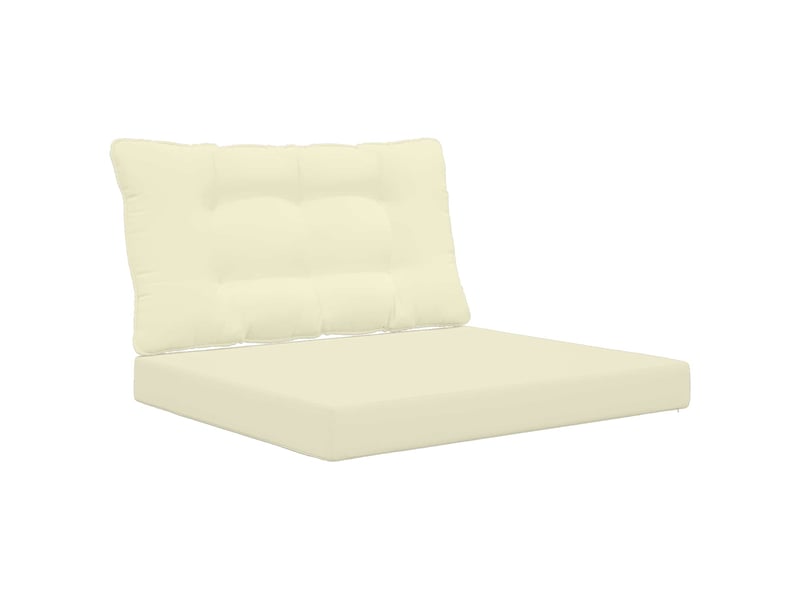 Coussin de canapé d'extérieur, coussin de chaise polyester crème 80 x 68,5 cm cf54078 - Conforama A