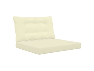 Coussin de canapé d'extérieur, coussin de chaise polyester crème 80 x 68,5 cm cf54078