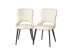 Chaise d'accent moderne rembourrée - lot de 2, salon et salle à manger, style contemporain