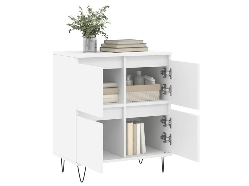  Buffet - bahut - meuble de rangement blanc 60x35x70 cm bois d'ingénierie  - Conforama D
