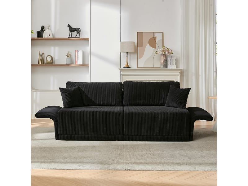  Canapé convertible, canapé-lit, pliable, design moderne, en tissu, mobilier pour espace de vie, pour salon et séjour  - Conforama D