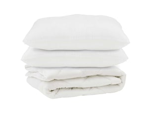 Couette avec oreiller 3 pcs - duvet blanc microfibre